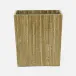 Sumter Olive Wastebasket Rectangular Tapered Hemp