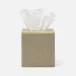 Veria Desert Taupe/Gold Tissue Box 5.5"L x 5.5"W x 5.5"H