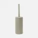 Manchester Sand Toilet Brush Holder Round Realistic Faux Shagreen