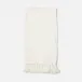 Chania White Guest Towel With Fringe 100% Linen 180 Gsm Pack/3