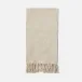 Chania Natural Guest Towel With Fringe 100% Linen 180 Gsm Pack/3