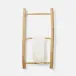 Provo Natural Wall Hanging Towel Rack Small: 18"L x 3"W x 36"H