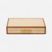 Hanford Natural Backgammon Small: 11"L x 8"W x 2"H