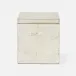 Davos Champagne Gold Canister Square Straight Large Silver Leaf