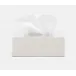 Arles White Tissue Box Rectangular: 10"L x 5.5"W x 4"H