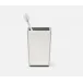 Caro Silver Medallion Brush Holder 3"L x 3"W x 5"H