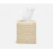 Dalton Cream Tissue Box Square Straight Rattan