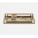 Evant Clear/Antiqued Desk Tray 13"L x 10"W x 1.5"H, Set of 2