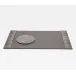 Napali Dark Gray Desk Blotter Set Desk Blotter: 30"L x 18"W, Round Mouse Pad: 9"D
