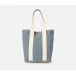 Pierre Light Blue/Dusty Blue Shopper Bag 18"L x 7"W x 15"H