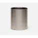 Remy Pewter Wastebasket Round Textured Stainless Steel