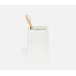 Rothwell Bright White Brush Holder 3"L x 3"W x 5"H