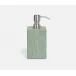 Tenby Sage Soap Pump Square Straight Realistic Faux Shagreen