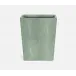 Tenby Sage Wastebasket Square Tapered Realistic Faux Shagreen