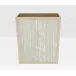 Waterford Gray Strips Wastebasket Rectangular: 10"L x 8.5"W x 11"H