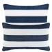 Catamaran Stripe Navy/White Indoor/Outdoor Decorative Pillows