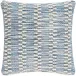 Hobnail Stripe Blue Indoor/Outdoor Decorative Pillow 22" Square