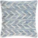 Hobnail Herringbone Blue Indoor/Outdoor Decorative Pillow 22" Square