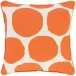 On The Spot Orange Indoor/Outdoor Decorative Pillow 22" Square