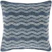 Scout Embroidered Indigo Indoor/Outdoor Decorative Pillow 20" Square