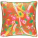 Bright Floral Orange Indoor/Outdoor Decorative Pillow 20" Square