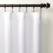 Stone Washed Linen White Curtain Panel 48" x 84"