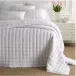Lush Linen White Puff Coverlet Twin
