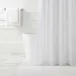 Lush Linen White Shower Curtain One Size
