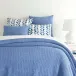 Bubble French Blue Matelasse Coverlet Queen