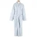 Bubble Stripe Fleece Soft Blue Robes