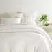 Faye Linen Dove White Duvet Cover Twin