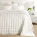 Cozy Cotton Ivory Puff Coverlet Full/Queen