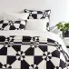 Sunny Side Black Quilted Sham Standard 20" x 26"