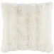 Fab Faux Ivory Decorative Pillow 22" Square