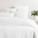 Birdie White Quilted Sham Dutch Euro