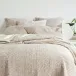 Viola Velvet Grey Quilt Full/Queen 92" x 96"