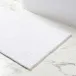 Modesto White Bath Rug Small