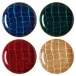 Alligator Multi Color Canape Plate, Assorted Colors, Set Of 4