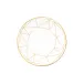 Gem Cut Gold Bread & Butter Plate