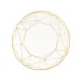 Gem Cut Gold Salad / Dessert Plate