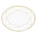 Gem Cut Gold 14" Oval Platter