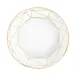 Gem Cut Gold Soup Bowl