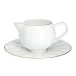 Gem Cut Gold Gravy Boat & Saucer (Special Order)