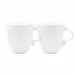 Geometrica White Mug / Coffee Cup, Set Of 2