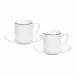 Alligator White Espresso Cup & Saucer, Set of 2 (Special Order)