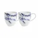 Marble Azure Barrel Mug, Set Of 2