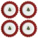 My Noel Canape / Dessert Plate, Set Of 4
