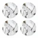 Marble Venice Fog Canape Plate, Set Of 4