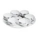 Marble Venice Fog Seder Plate / Appetizer Set
