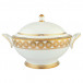 Golden Leaves Gold Covered Vegetable Bowl/Soup Tureen (Special Order)